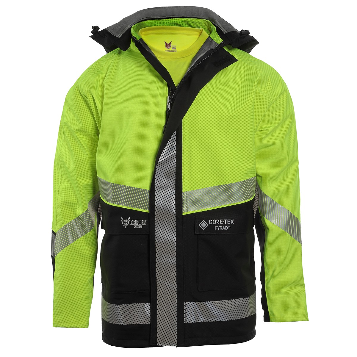 DRIFIRE HydroLite 2.0 FR Extreme Weather Jacket in Hi-Vis Yellow